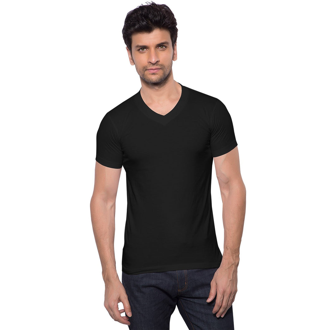 Plain black tee